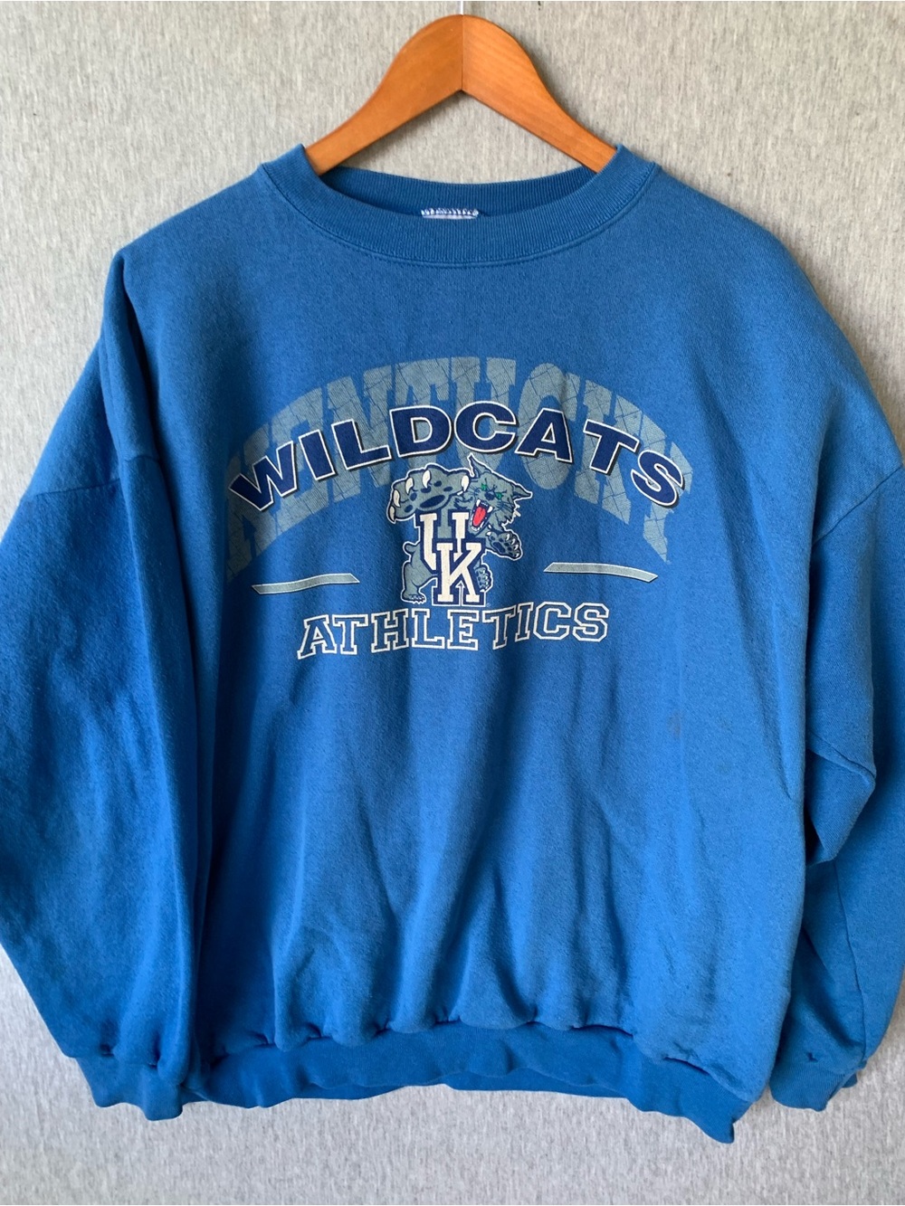 Vintage Kentucky Wildcats Mascot Logo Crewneck Sweatshirt 90s Sweater XXL